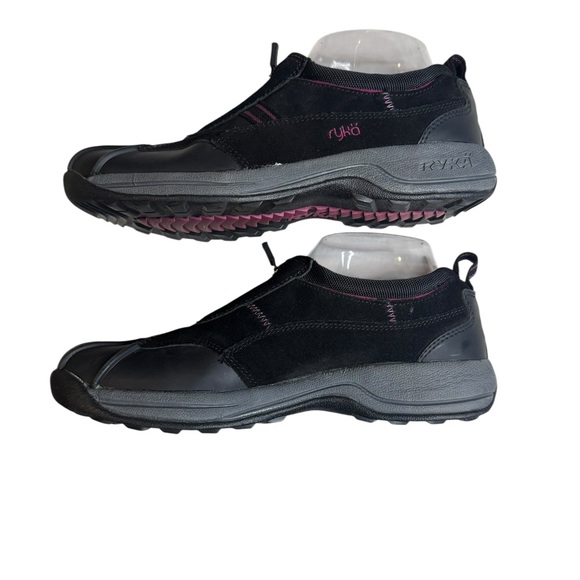 Ryka Black Pink Zip Slip-On Shoes Women’s Size 8 Trail Walking Outdoor Comfort - Picture 7 of 8